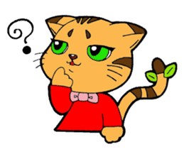 Kitten of apple sticker #3728735