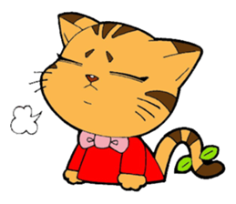 Kitten of apple sticker #3728736