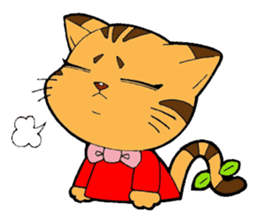 Kitten of apple sticker #3728736