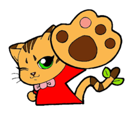 Kitten of apple sticker #3728739