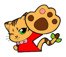 Kitten of apple sticker #3728739