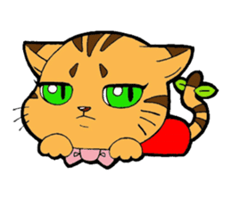 Kitten of apple sticker #3728741