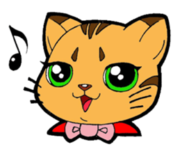 Kitten of apple sticker #3728745