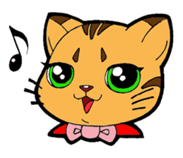 Kitten of apple sticker #3728745