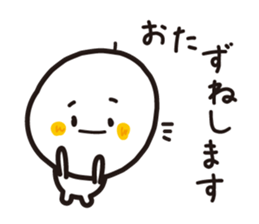 Simple round face sticker #3730111