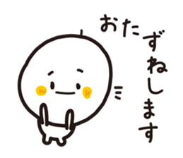 Simple round face sticker #3730111