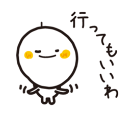 Simple round face sticker #3730112