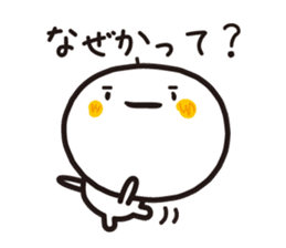 Simple round face sticker #3730132