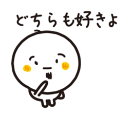 Simple round face sticker #3730137