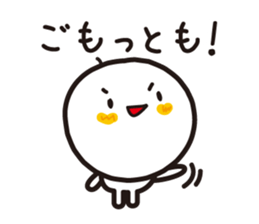 Simple round face sticker #3730146