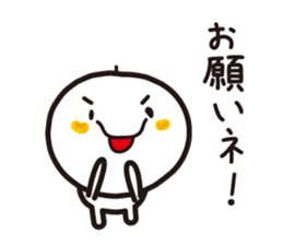 Simple round face sticker #3730150