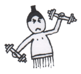 Japanese Slim SUMO WRESTLER sticker #3730481