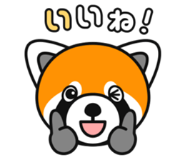 With lovely Red Panda sticker #3730631