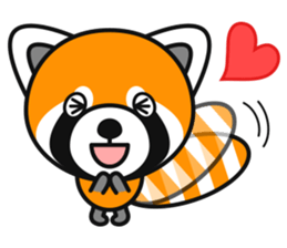 With lovely Red Panda sticker #3730633