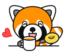 With lovely Red Panda sticker #3730641