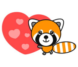 With lovely Red Panda sticker #3730652