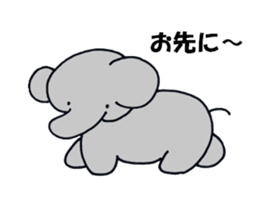 The elephant which say hello! sticker #3730838