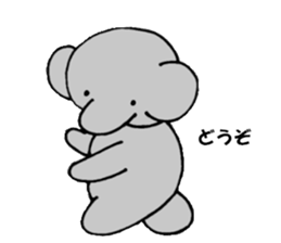 The elephant which say hello! sticker #3730839