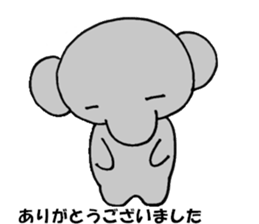 The elephant which say hello! sticker #3730843