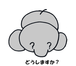 The elephant which say hello! sticker #3730845