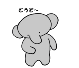 The elephant which say hello! sticker #3730846