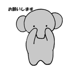 The elephant which say hello! sticker #3730848