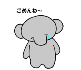 The elephant which say hello! sticker #3730851