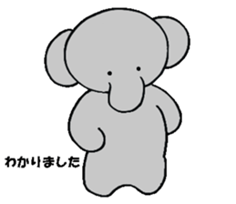 The elephant which say hello! sticker #3730853