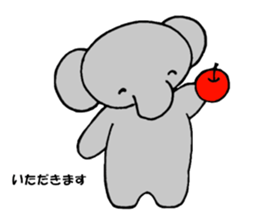 The elephant which say hello! sticker #3730857