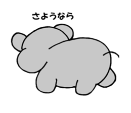 The elephant which say hello! sticker #3730860