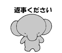 The elephant which say hello! sticker #3730863