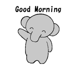 The elephant which say hello! sticker #3730864