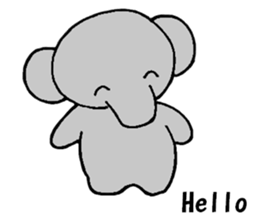 The elephant which say hello! sticker #3730865