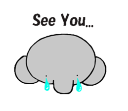 The elephant which say hello! sticker #3730869