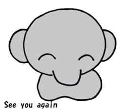 The elephant which say hello! sticker #3730870