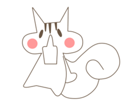 life in a forest of a squirrel sticker #3731287