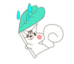 life in a forest of a squirrel sticker #3731295