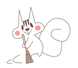 life in a forest of a squirrel sticker #3731304