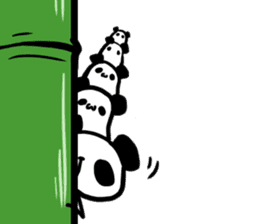 Limbs length panda sticker #3731654