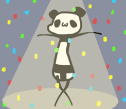 Limbs length panda sticker #3731656