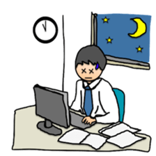 Business man Mr. U sticker #3731962