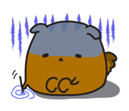 Rista the chubby squirrel sticker #3732469