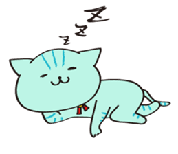 cute blue cat sticker #3732908