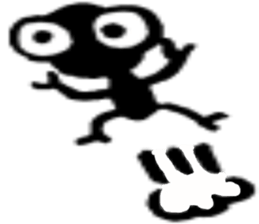 Stick man micro sticker #3733031