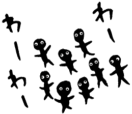 Stick man micro sticker #3733043