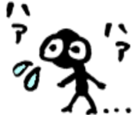 Stick man micro sticker #3733053