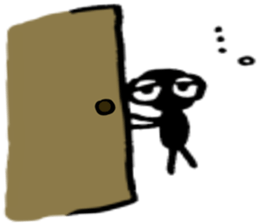 Stick man micro sticker #3733070