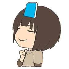 Shy Japanese girl sticker #3733313