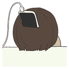 Shy Japanese girl sticker #3733336