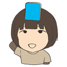 Shy Japanese girl sticker #3733339